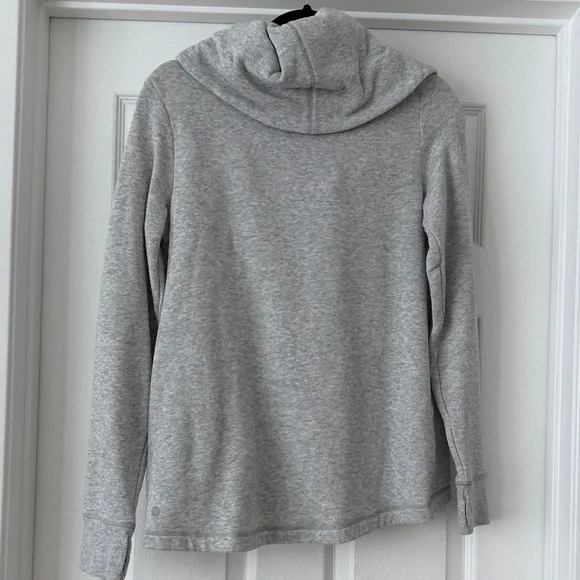 Zella Light Gray Women's Cowl Neck Sweater - Picture 6 of 6